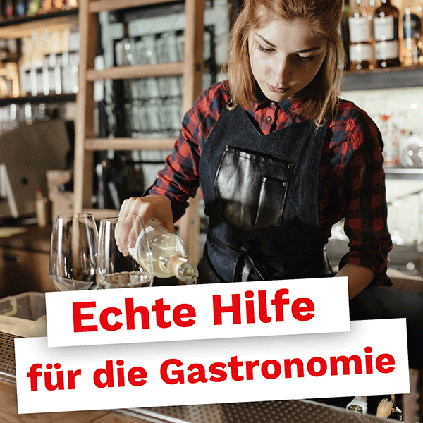 echte Hilfe für die Gastronomie